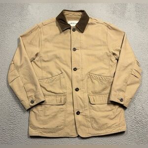 Orvis Barn Coat Field‎ Jacket chore canvas tan beige brown khaki fall winter XXL